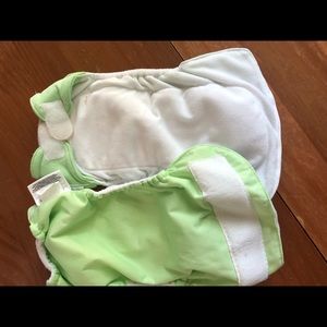 $10 two newborn BumGenius AIO diapers